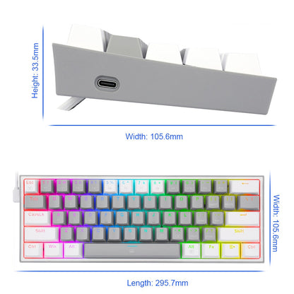Redragon Cheetah® - Teclado mecânico K688, RGB, Switch Outemu MK2